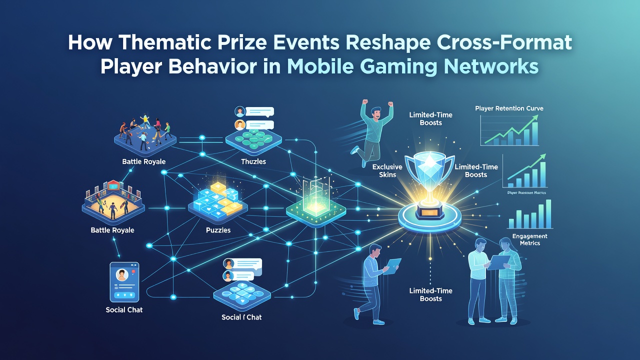 Mobile Spieler interagieren mit thematischen Preisveranstaltungen über verschiedene Formate hinweg