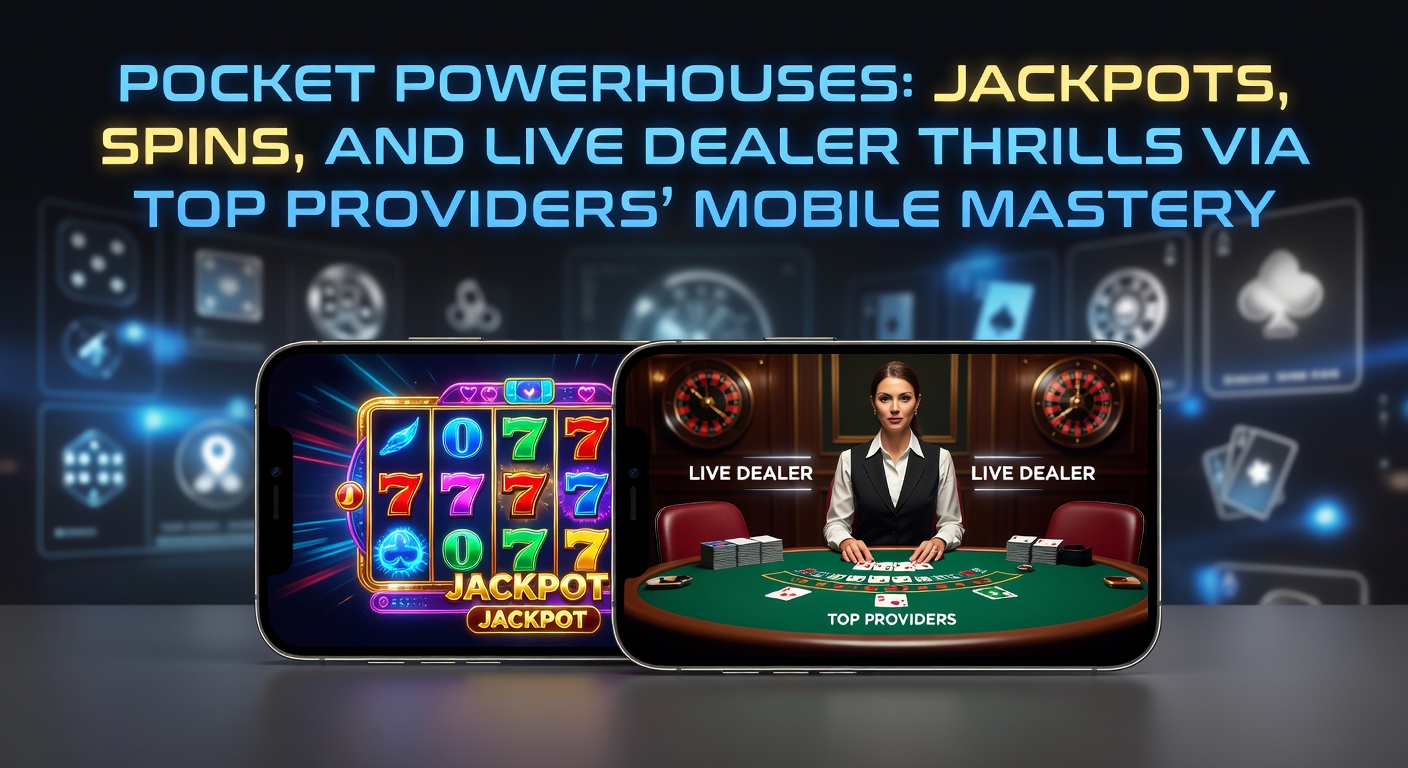 Smartphone-Bildschirm mit leuchtendem progressivem Jackpot in einem mobilen Casino-App, umgeben von wirbelnden Slots und Live-Dealer-Tischen