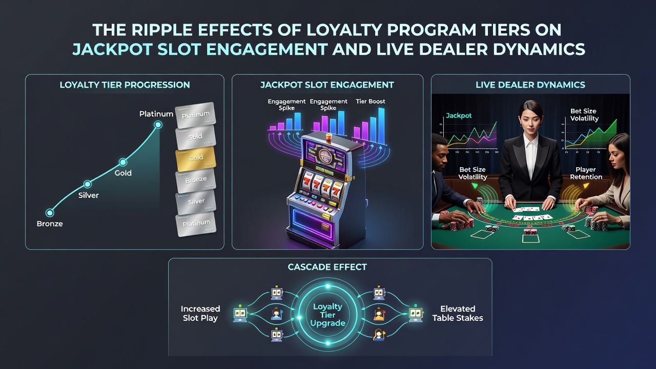 Darstellung von Live-Dealer-Dynamiken in Verbindung mit Treueebenen und Jackpot-Engagement